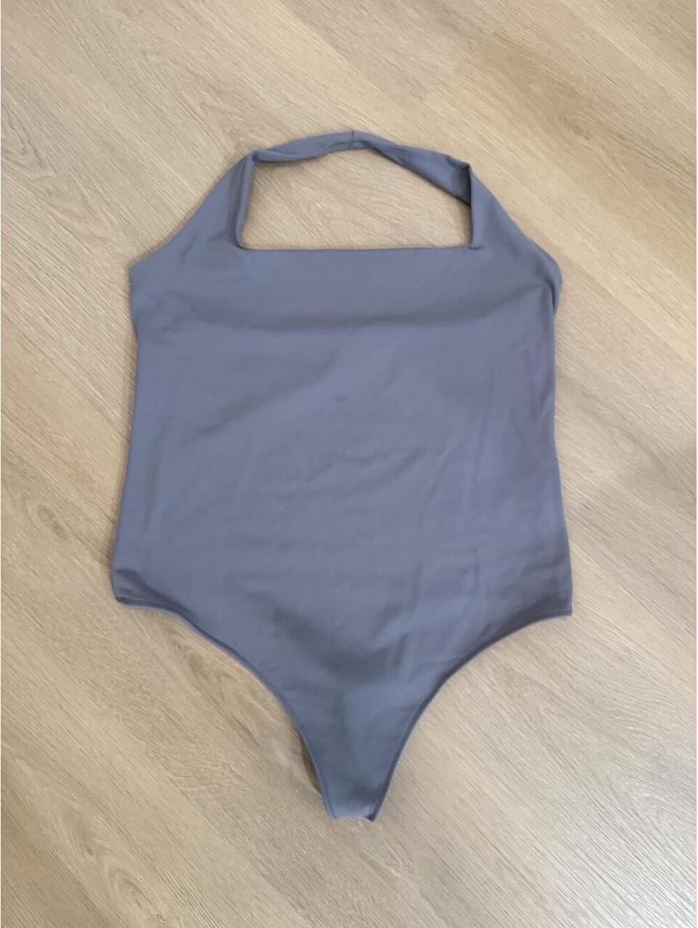 Abercrombie & Fitch Keyhole Sleeveless Halter Bodysuit | XL